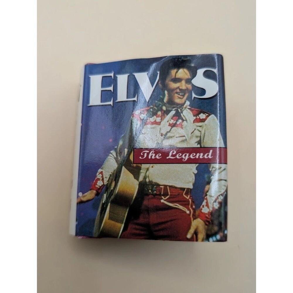 Elvis the Legend Lannamann Tiny Tomes Readable Book Miniature HC DJ Ariel